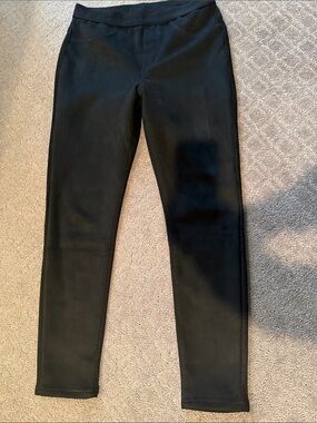 Faux suede leggings
